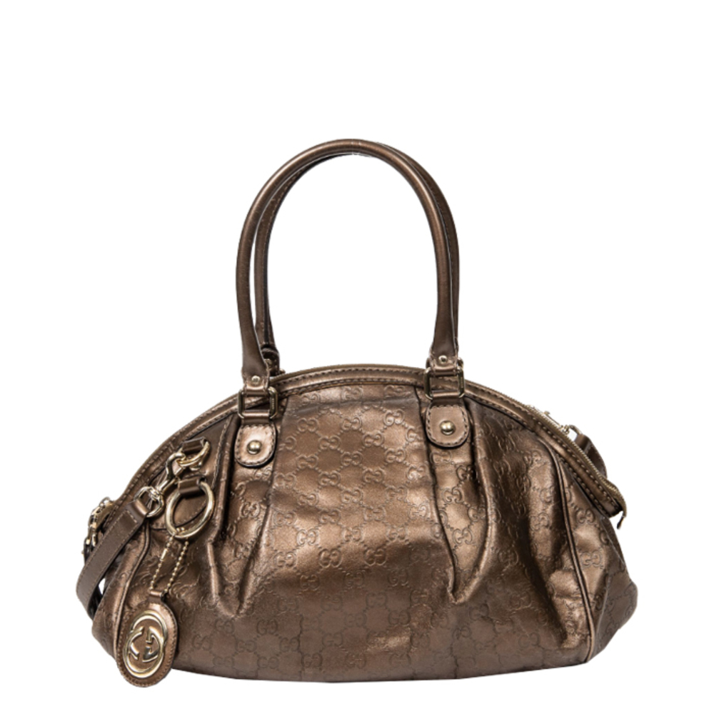 Sukey Boston PM Guccissima Leather